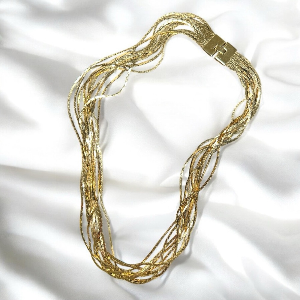 Goldtone‎ VINTAGE Multi-strand Necklace